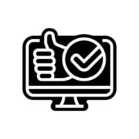 user friendly interface glyph icon symbol vector