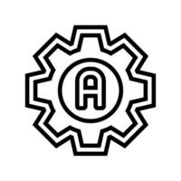 auto adjust feature line icon illustration vector