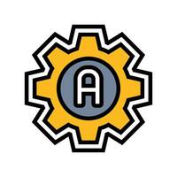 auto adjust feature color icon illustration vector