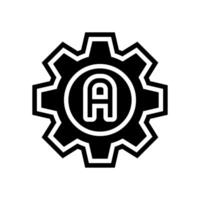 auto adjust feature glyph icon illustration vector