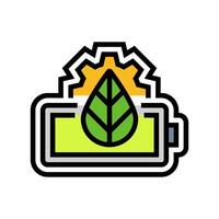 power saving mode color icon illustration vector