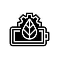 power saving mode glyph icon illustration vector