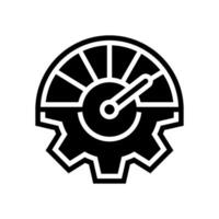 fast setup glyph icon illustration vector