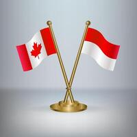 Canada and Monaco table flag relation vector