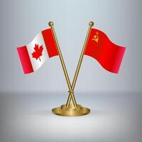 Canada and USSR table flag relation vector