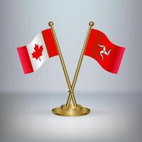 Canada and Isle of Man table flag relation vector