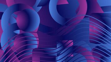 Abstract geometric background with purple and blue gradients. vector