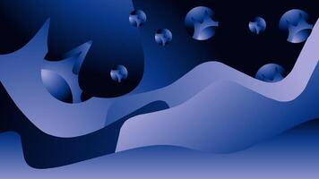 Abstract blue background 3d vector