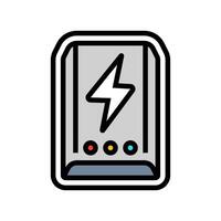 portable charging option color icon illustration vector