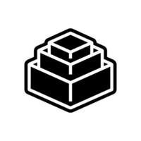 stackable design glyph icon illustration vector