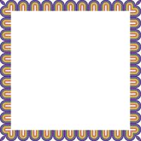 Colorful lgbt rainbow flag frame. Pride month art design with empty space for your text vector