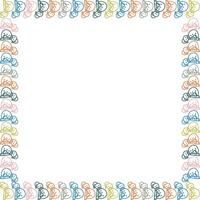 Cute snowman colorful frame. Christmas holidays with empty space for your text. Baby shower design vector