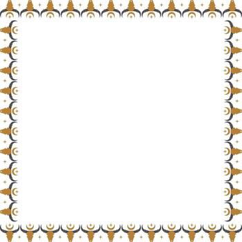 Cow skull witchy square frame. black tribal witchcraft template with empty space for your text vector