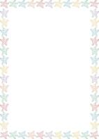 Sea star sketch frame. Cute cartoon illustration template with empty space for your text. Baby shower design vector