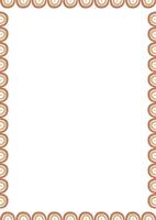 Rainbow frame. empty childish frame for text. Modern Art baby shower graphic, element for design vector