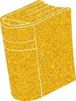 Bright yellow texture resembling a block of golden book vector