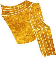 Golden textured book design with unique lines and shapes vector