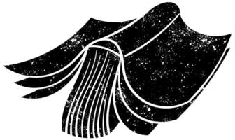 Elegant black and white design of flowing book in creative style vector