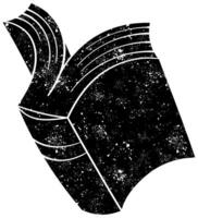 Open book with a cosmic design featuring vibrant space details vector