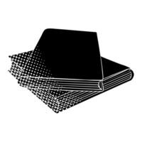 Artfully crafted book rolls in a book workshop today vector