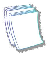 Books stacked on a table in a cozy reading nook vector