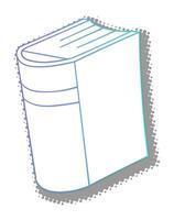 Creative design of a book with unique features vector