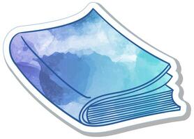 Colorful artistic depiction of a book with abstract design vector
