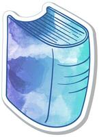 Colorful artistic rendering of a closed book design vector