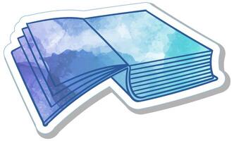 Colorful book illustration depicting creativity and imagination vector
