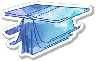Sketch of a book with watercolor effect on a white background vector