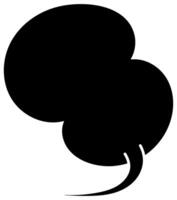 Thought bubble illustration in a cartoon style for creative use vector