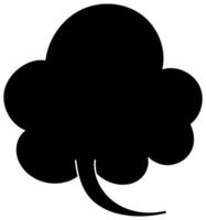 speech bubble in a simple design vector
