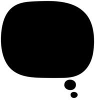 Speech bubble design for creative communication ideas vector