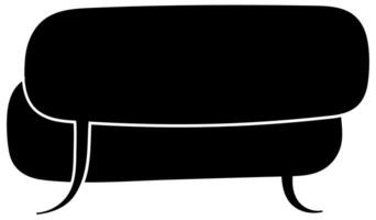 Stylish black speech bubble design with minimalist aesthetics vector