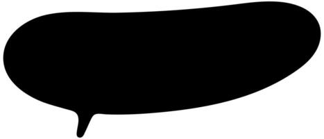 Creative black speech bubble with wavy background pattern vector