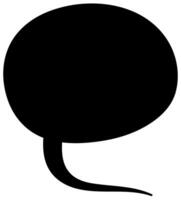 Speech bubble graphic design in minimalist style vector