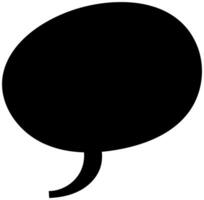 Creative design of a speech bubble with a black silhouette vector