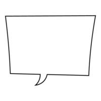 Empty speech bubble design for creative use in various contexts vector