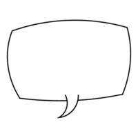 Empty speech bubble ready for creative expression vector