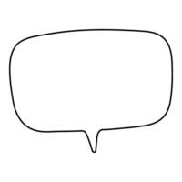Creative blank speech bubble design for various design vector