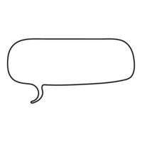 Creative blank speech bubble design for conversation and dialogue vector