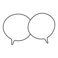 Creative speech bubbles designed for dialogue and conversation vector