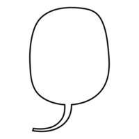 Outline of a speech bubble against a colorful backdrop vector