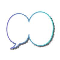 Creative speech bubble design for communication themes vector