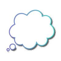 Creative thought bubble design suitable for brainstorming sessions vector