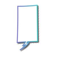 Creative square blank speech bubble design for various uses vector