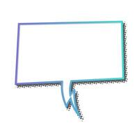 Creative speech bubble graphic design for visual communication vector