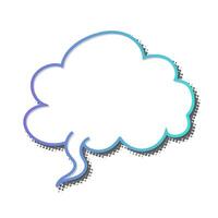 Creative blank speech bubble design for diverse applications vector