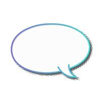 Creative speech bubble design for communication ideas vector