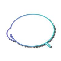 Creative speech bubble graphic for conversation design vector